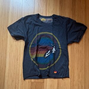 Aviator Nation Navy Graphic Tee with Multicolor Circle